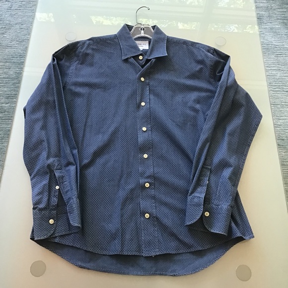Men's Blue Dress Shirt - Picture 1 of 3